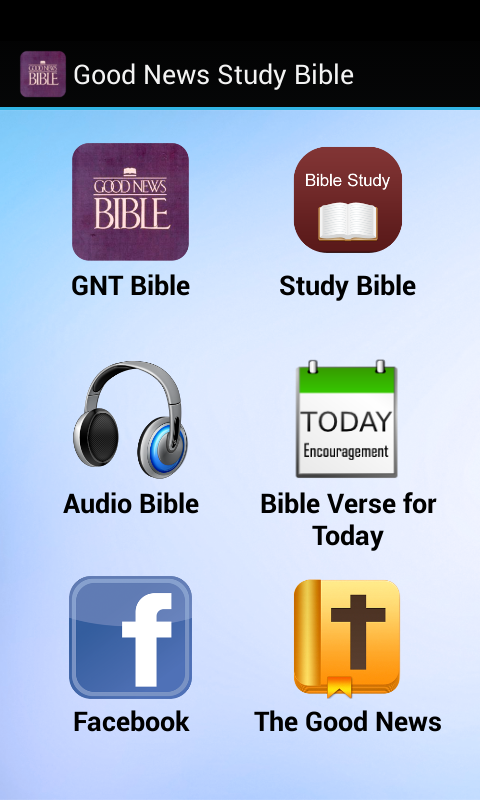 Android application Good News Study Bible screenshort