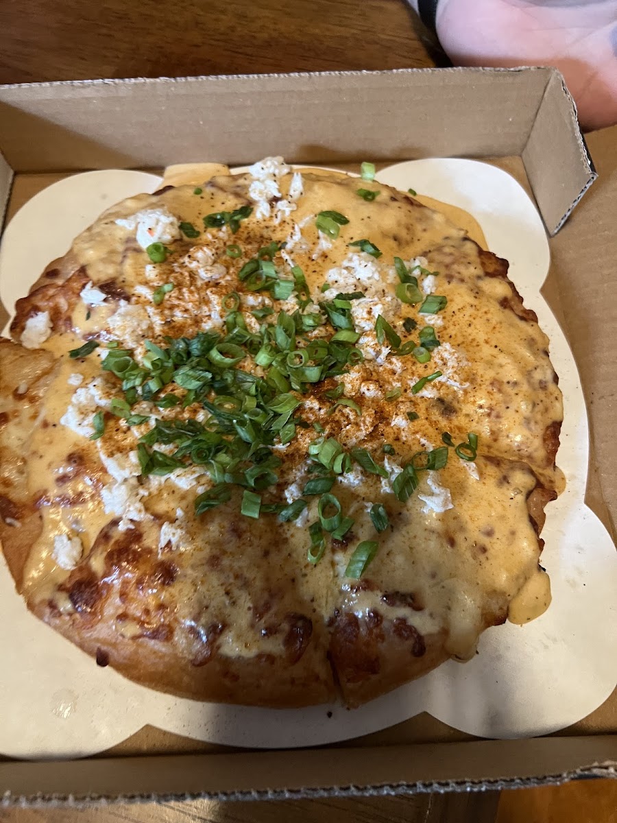 Gf Crab pizza