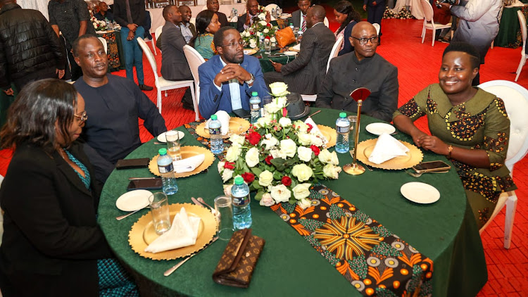 Leaders from Kisii during a dinner at Kisii State House Lodge on March 23, 2023