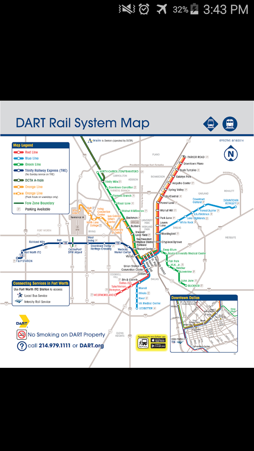 Android application Dallas Metro-Rail Map screenshort