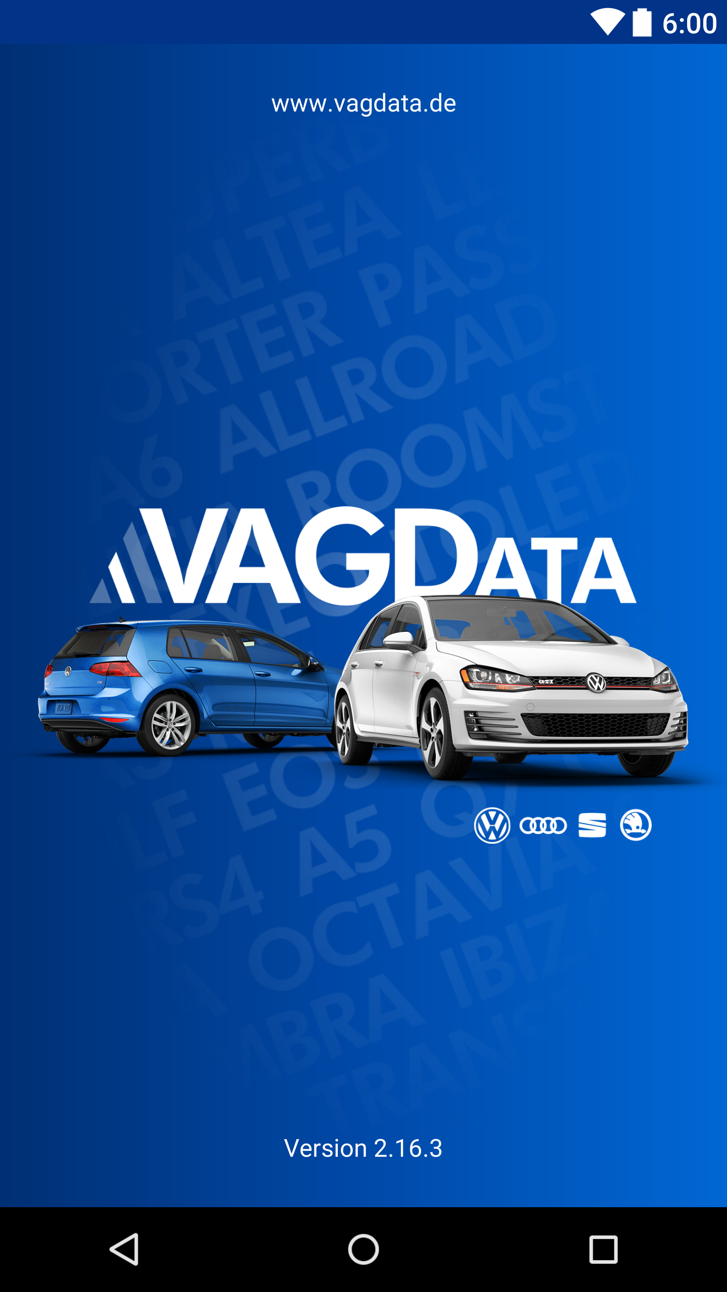 Android application VAGData 2 screenshort