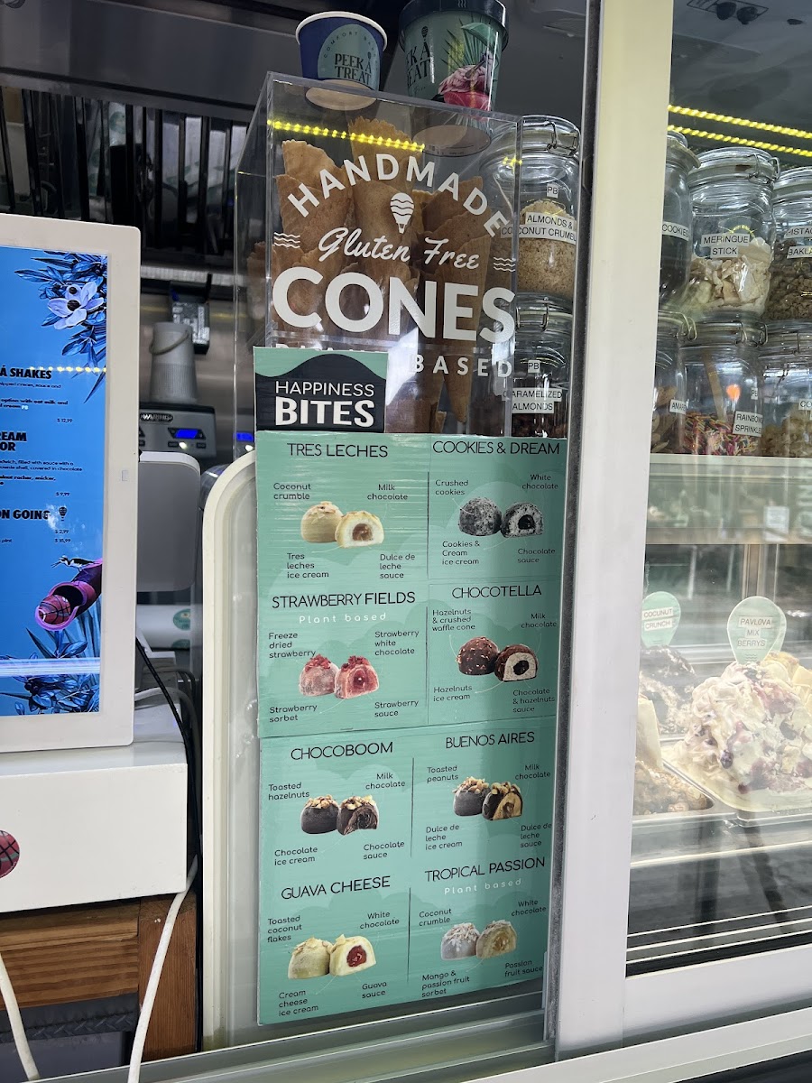 GF cones and ice cream balls!