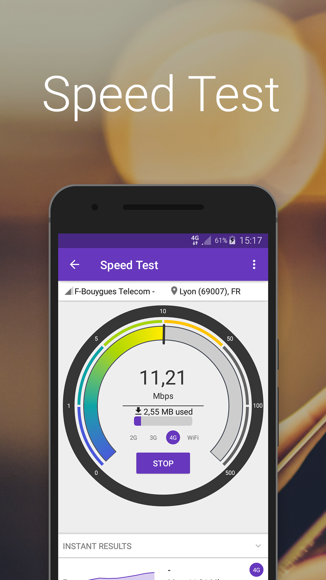 Android application EQual One - Speed Test WiFi 4G screenshort