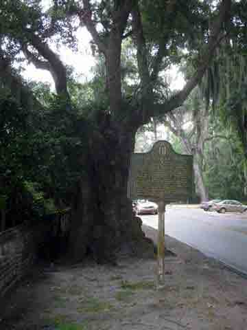 Not far from this spot stood the ´great tree´ under which Charles Wesley had prayers and preached, March 14, 1736, the first Sunday after his arrival. There were about twenty people present, among...