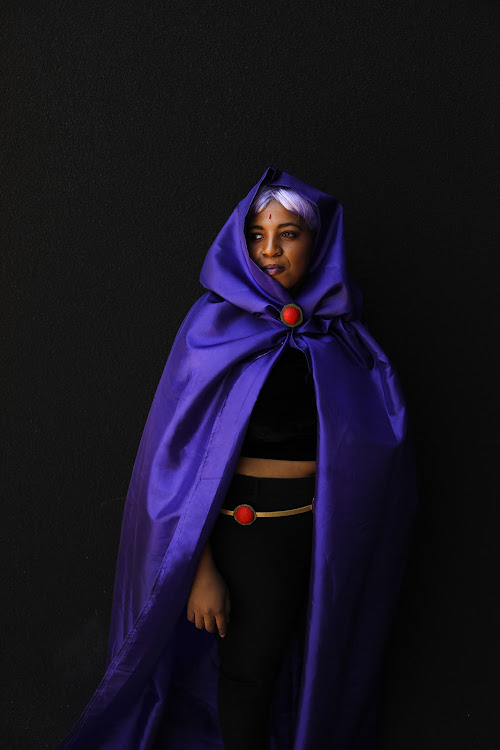Mia Troost as Raven at Comic Con Africa 2018.