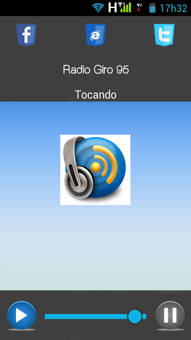 Android application Rádio Giro 95 screenshort