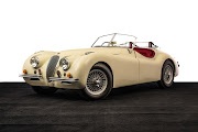 The 1950 Jaguar XK120, which will be up for auction.