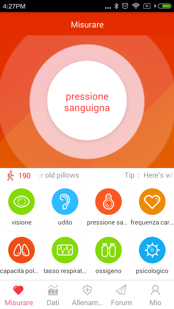Android application iCare Blood Pressure Pro screenshort