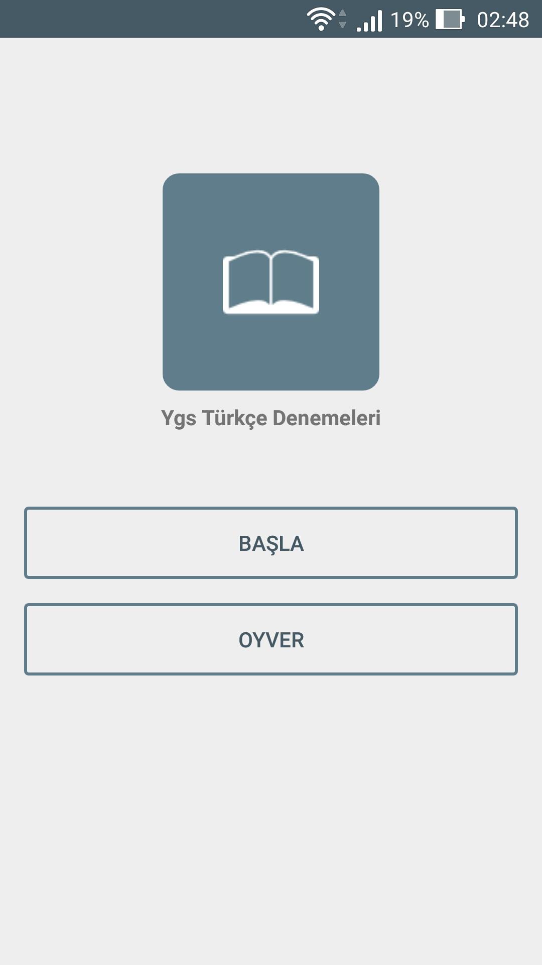Android application Ygs Türkçe Denemeleri 2017 screenshort
