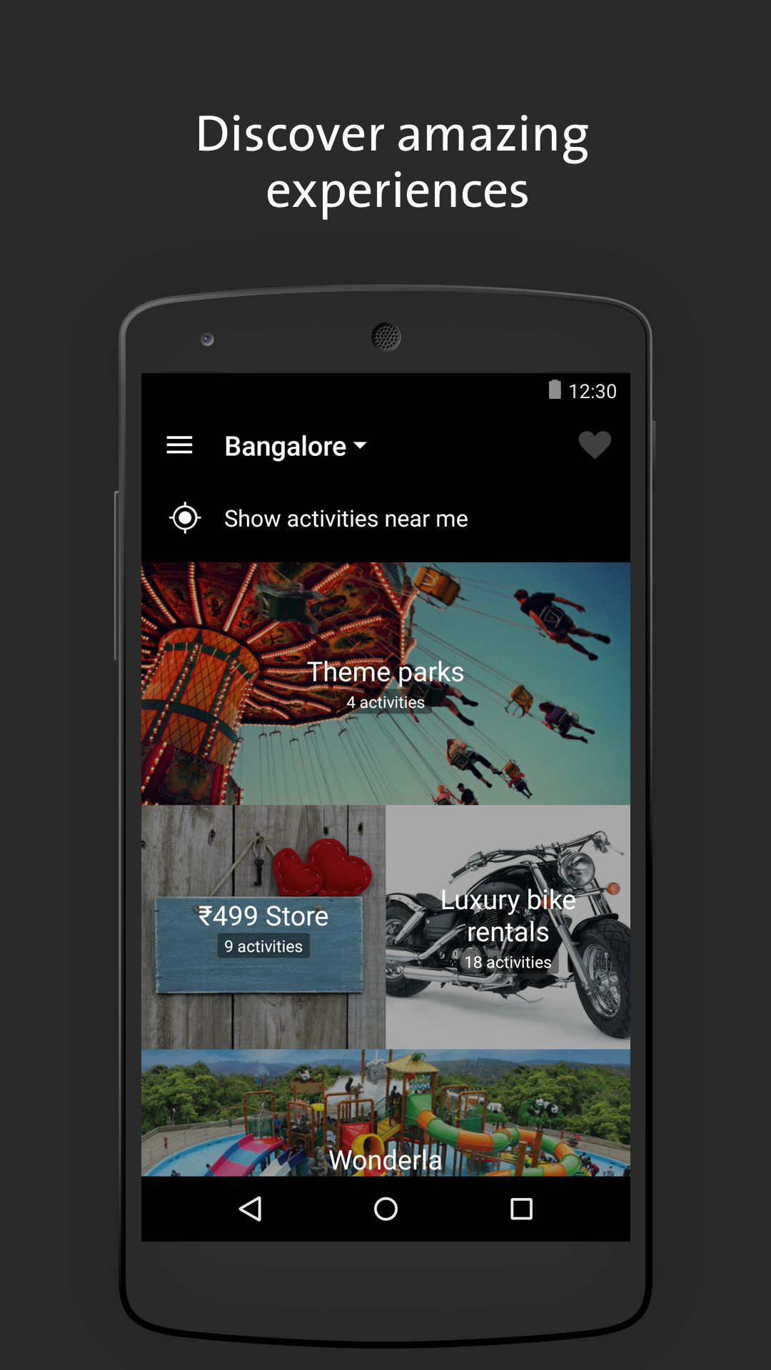 Android application Cleartrip Activities screenshort