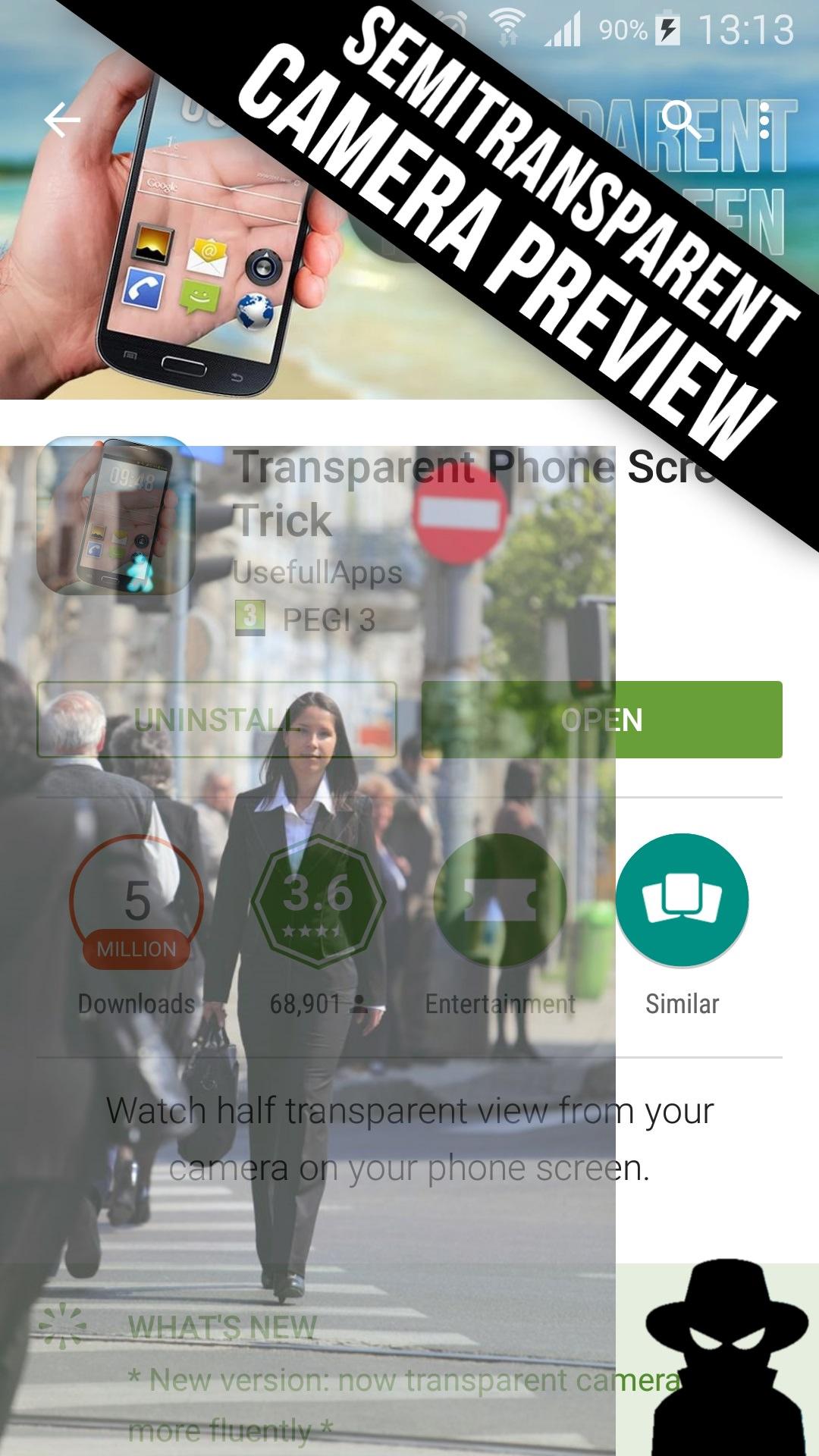 Android application Spy Camera HD screenshort