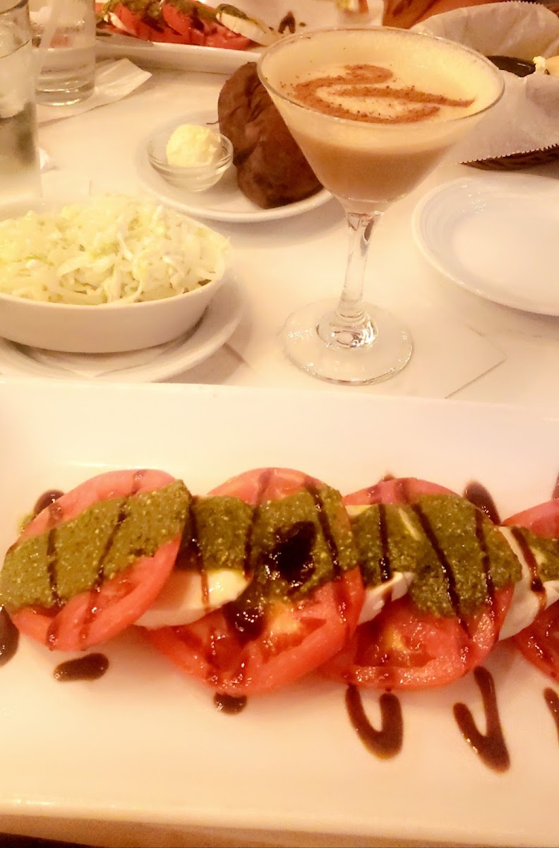 The Caprese with Swan Slaw and Espresso martini