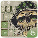 ダウンロード Smoking Warrior Skull Weed Keyboard Theme をインストールする 最新 APK ダウンローダ