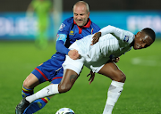 Bafana midfielder Thabang Monare battles for possession with an Andorra player during their friendly las Thursday.
