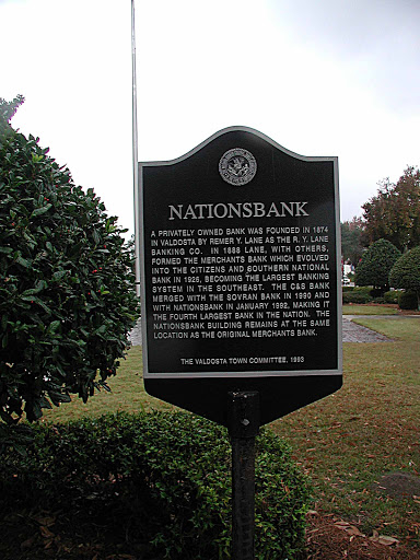 A private owned bank was founded in 1874 in Valdosta by Remery. Lane as the R. Y. Lane banking Co. In 1888 Lane, with others, formed the Merchants Bank which evolved into the Citizens and Southern...