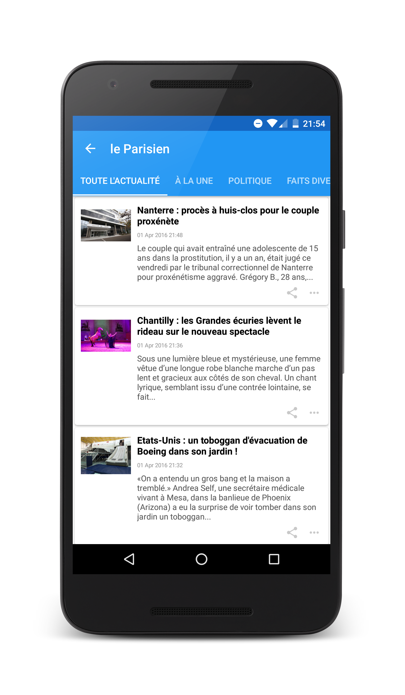 Android application France News (Actualités) screenshort