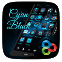 ダウンロード Cyan+Black Go Launcher Theme をインストールする 最新 APK ダウンローダ