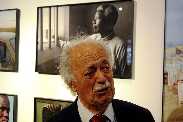 Advocate George Bizos got emotional as he spoke about Nelson Mandela after the reading of his will in Houghton, Johannesburg in 2014. Bizos passed away on Wednesday. File photo.