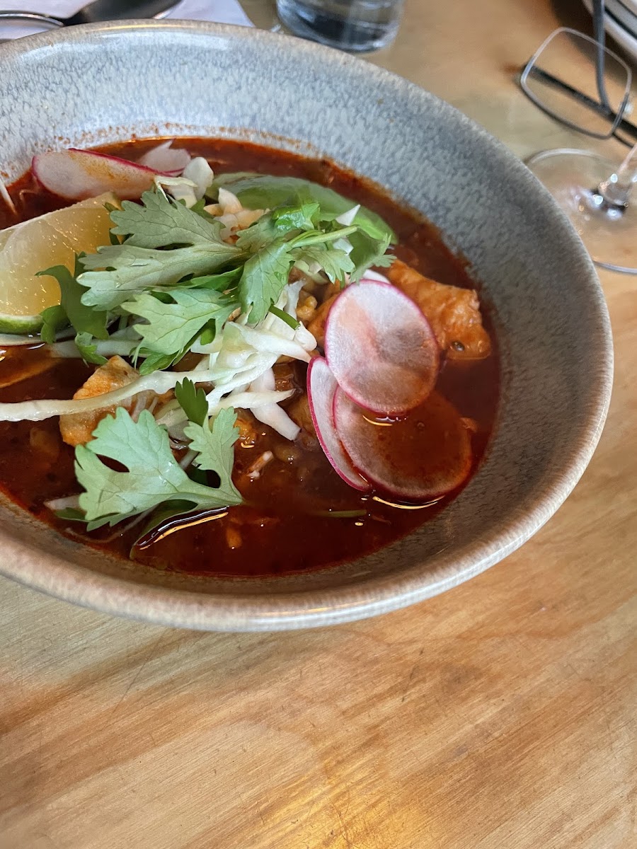 Halibut posole