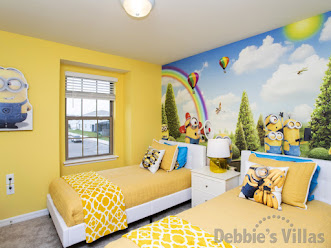 Minions-themed Bedroom 4 with Twin beds