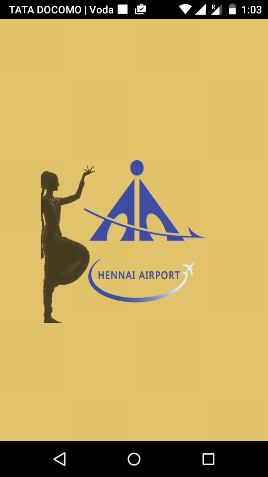 Android application Chennai Airport screenshort