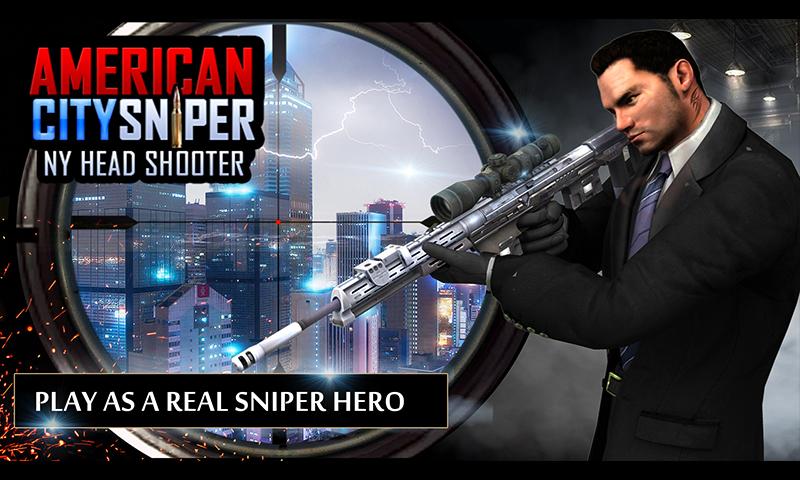 Android application American City Sniper - NY Head Shooter screenshort