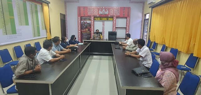 Kapolres Tebing Tinggi Pimpin Rapat Koordinasi Penanganan Covid-19