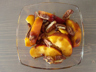 Peaches, Vinaigrette, Pecans
