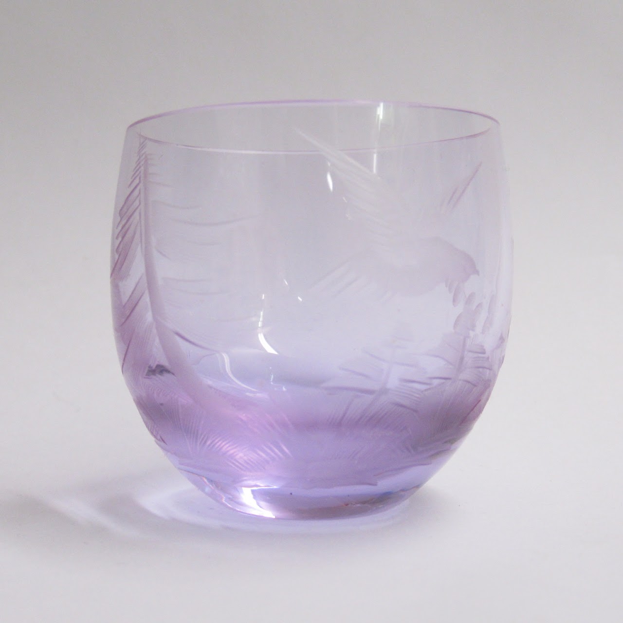 Mosers Etched Cordial Glass Set