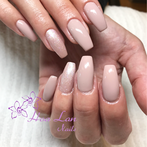 Hoa lan nails logo