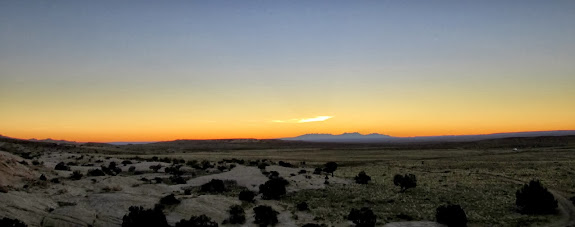 View toward the distant La Sals