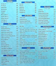 Hotel Saravana Bhavan menu 1