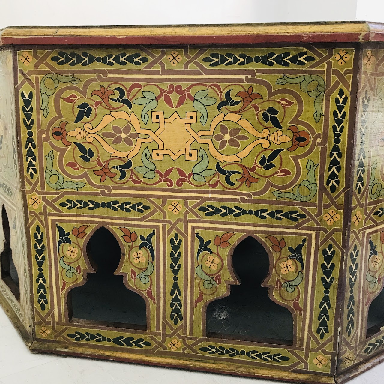 Indian Hand-Painted Low Table