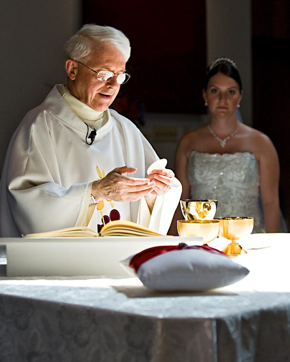 catholic wedding program cover