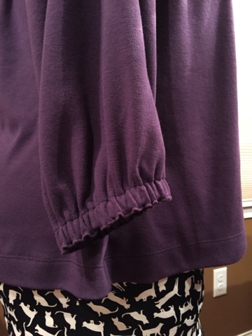 Math4Knitters: Purple Peasant Top