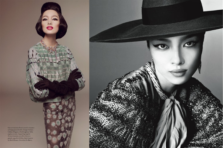 Vogue Italia January 2013 : Fei Fei Sun by Steven Meisel