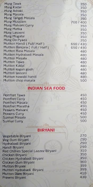 Red Chillies Multi Cuisine menu 3