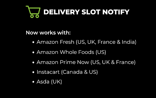 Delivery Slot Notify