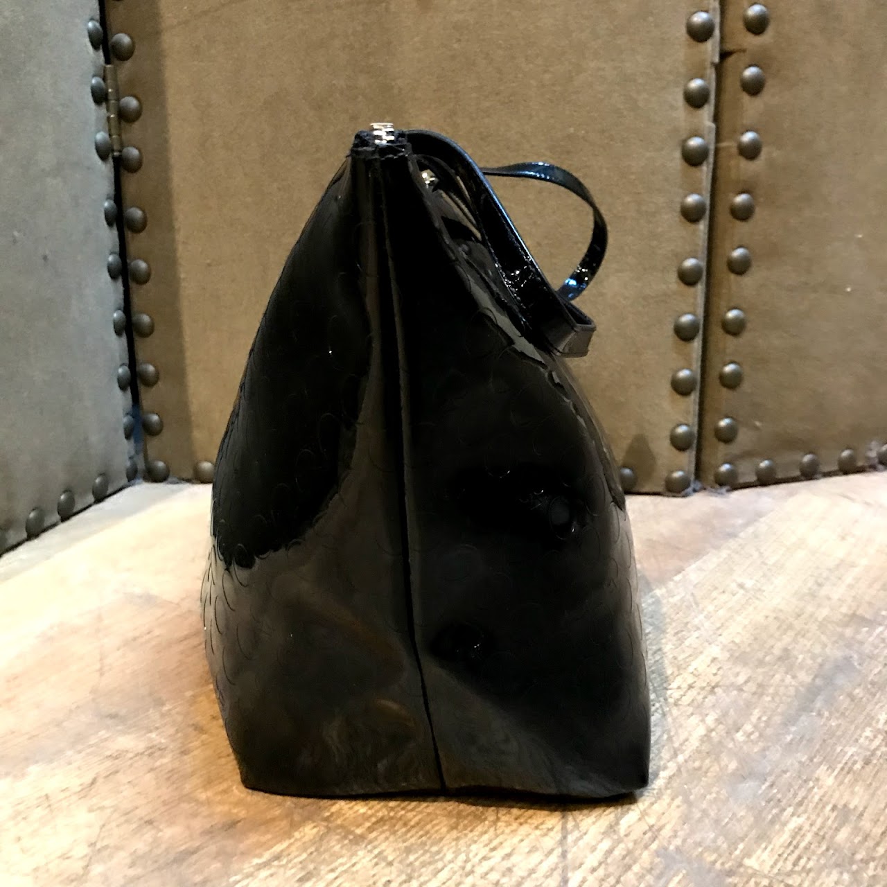 Kate Spade Embossed Black Shoulder Bag