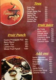 Flavours Cafe menu 1