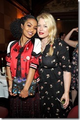 HOLLYWOOD, CA - MARCH 30: Actor Yara Shahidi (L) and photographer Amanda de Cadenet attend the Coach & Rodarte celebration for their Spring 2017 Collaboration at Musso & Frank on March 30, 2017 in Hollywood, California  (Photo by Donato Sardella/Getty Images for Coach)