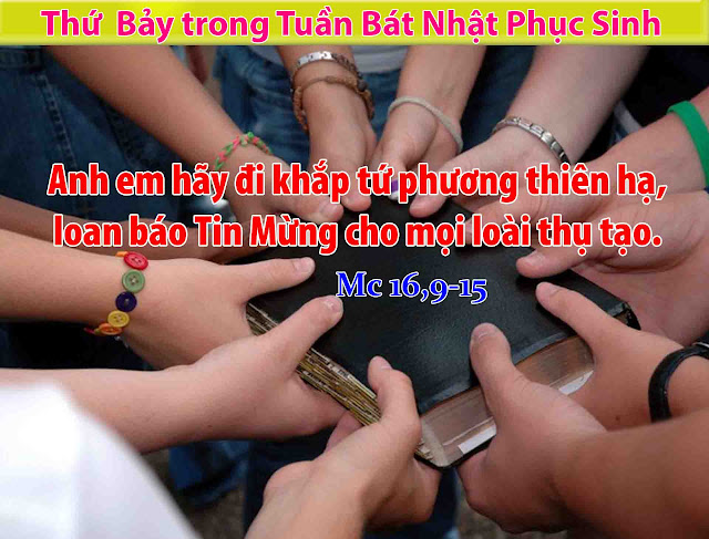 Kết quả hình ảnh cho suy niệm tin mừng Mc 16,9-15