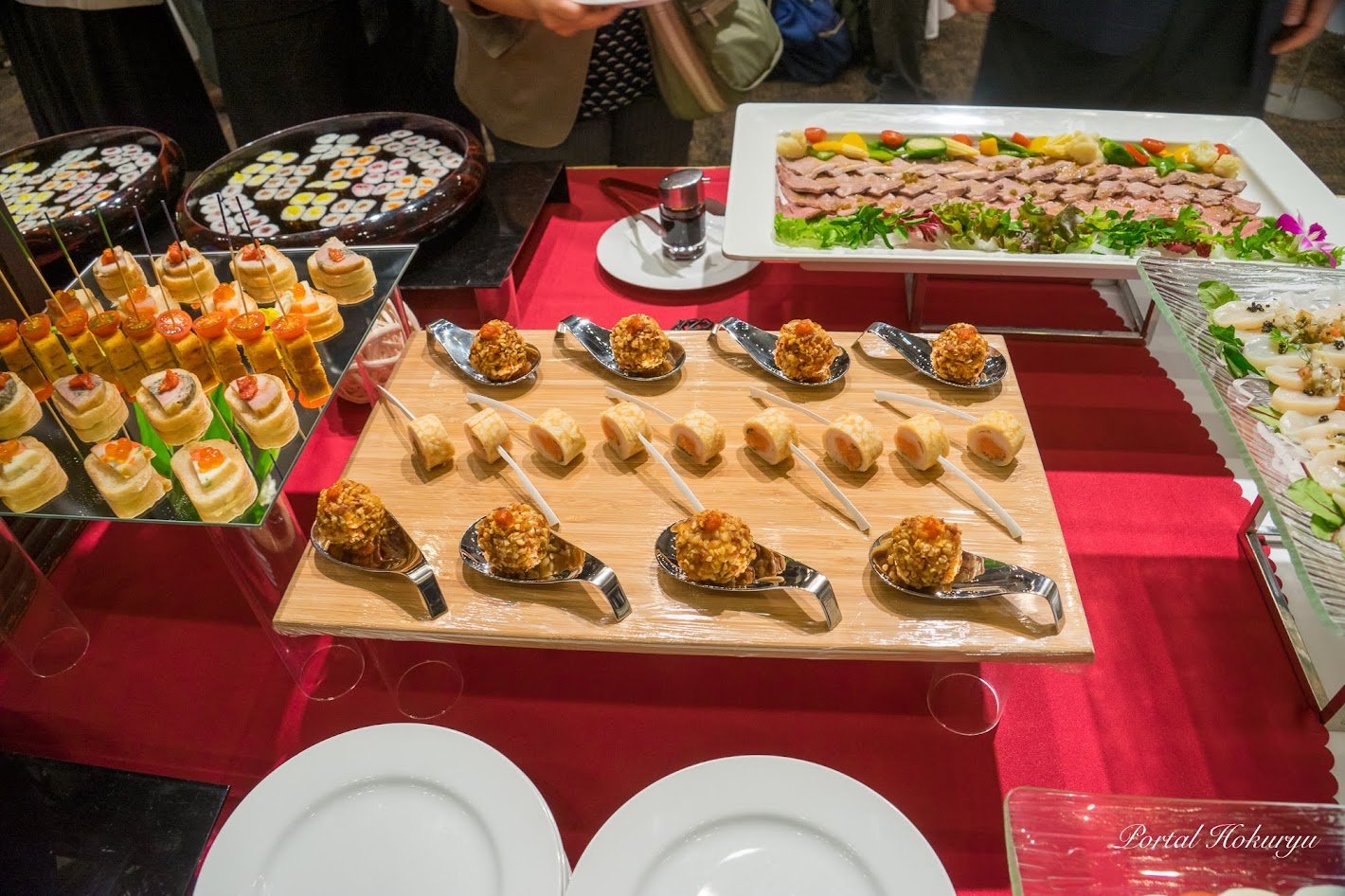 ディスカバー農山漁村（村）の宝サミット交流会の素晴らしい料理の数々