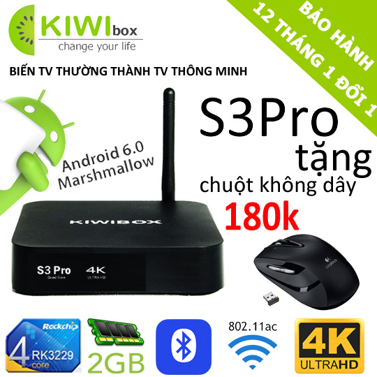 Android tv box kiwi s3pro