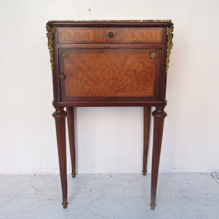 Antique Stone Top Accent Table