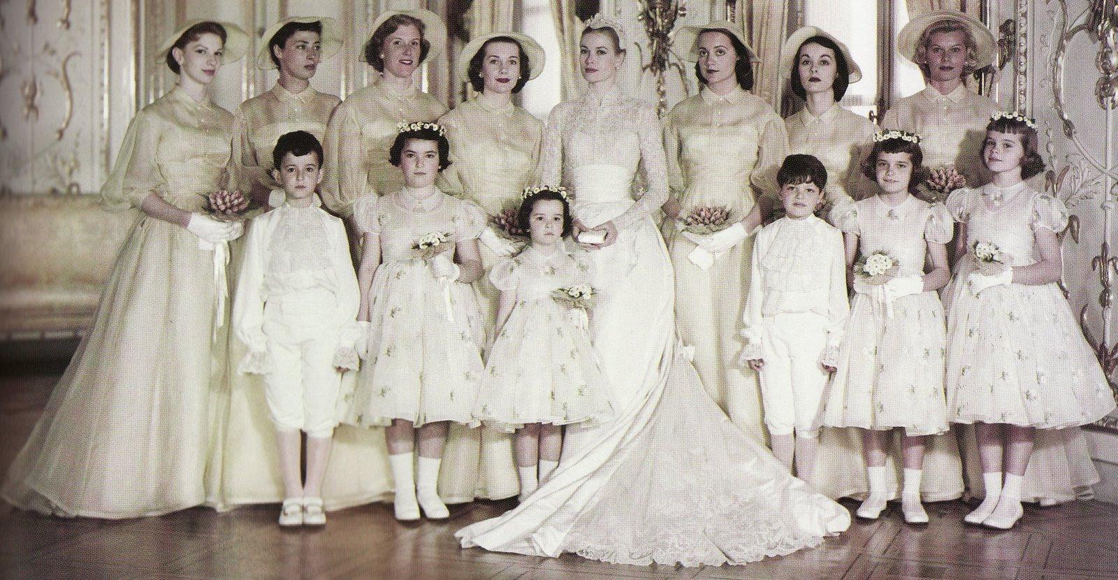 grace-kelly-bridal-party-