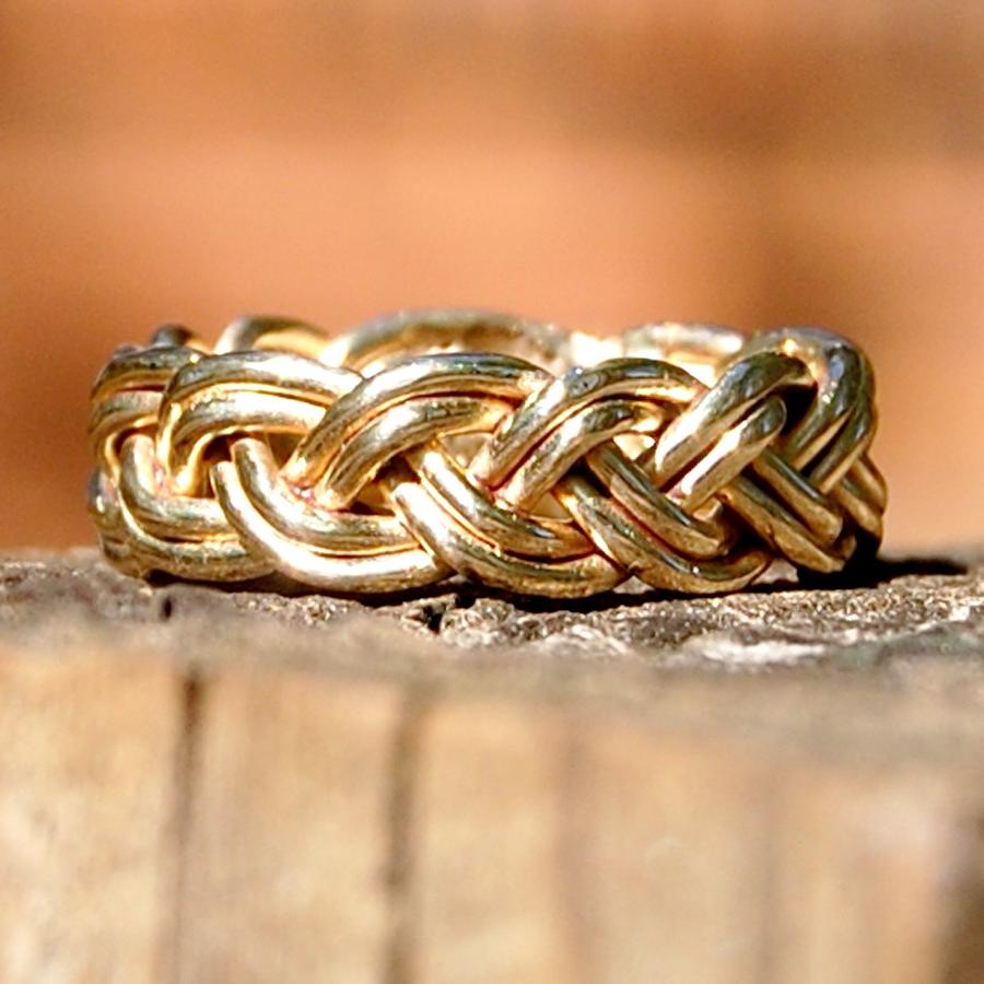 14 Karat Solid Gold Braided