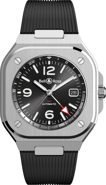 nouvelle réplique de montre noire Bell & Ross BR 05 GMT 41 mm