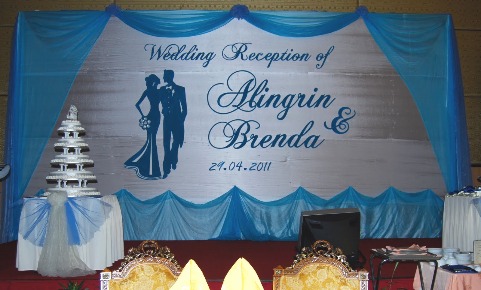 backdrop wedding