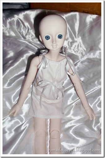 My new bjd in her first dress.